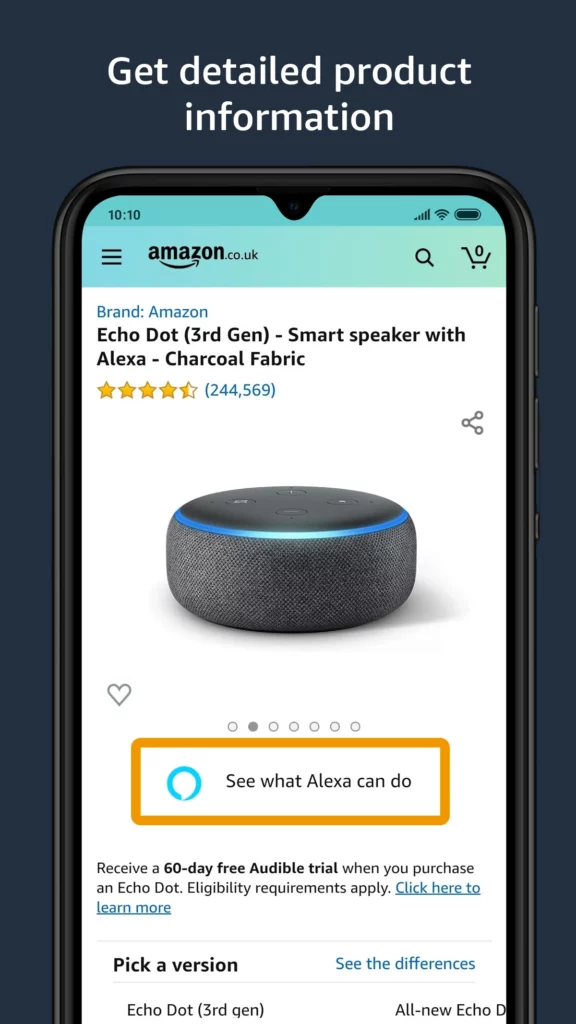 Amazon Shopping alexa