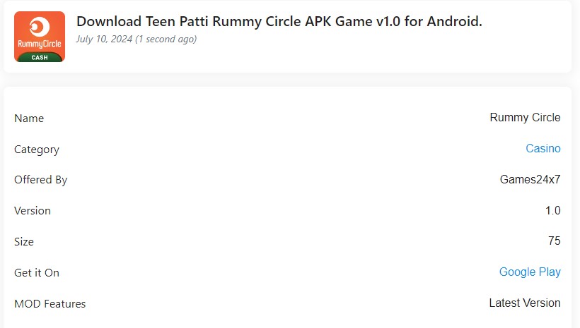 How to Install Rummy Circle APK